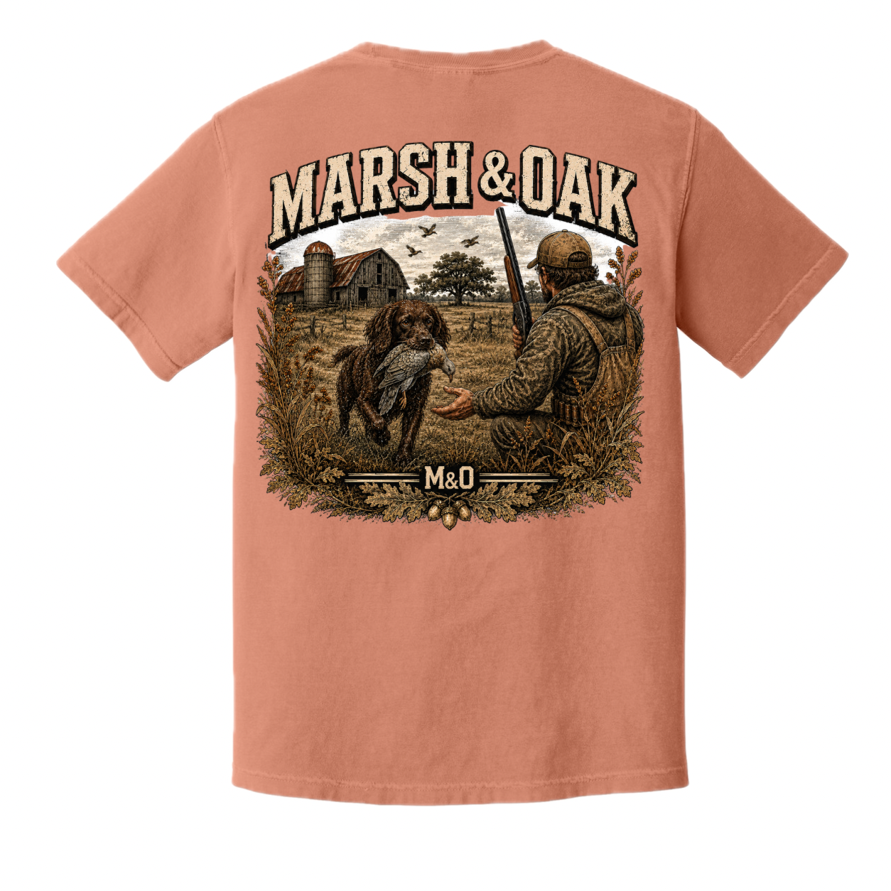 M&O SS T-SHIRT DOVE HUNTER